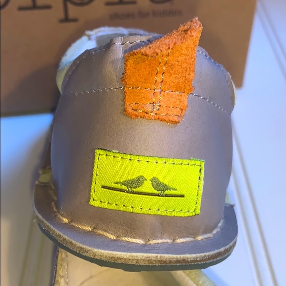 Pipit New Leather & Suede Stone & Sage Boys Jack Shoes Multiple Sizes - Picture 7 of 10